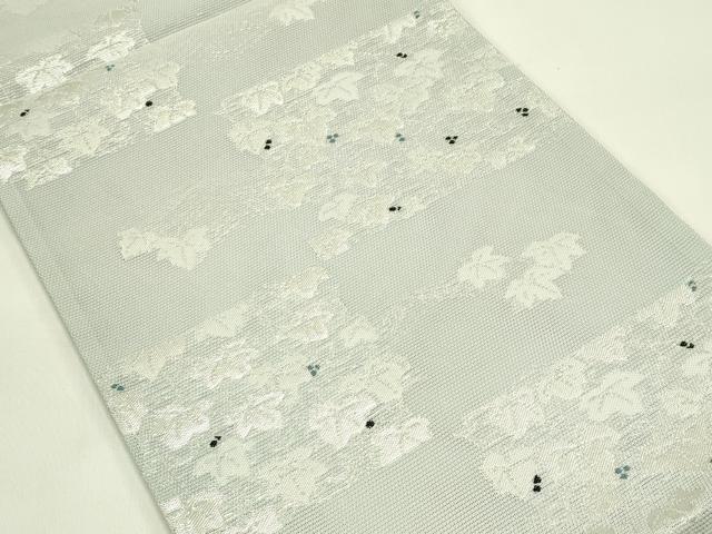 平和屋着物＊夏物　六通柄　京袋帯　蔦の葉文　銀糸　CABI5432rv