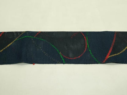 平和屋着物＊夏物　つけ帯　抽象文　正絹　逸品　CABI5433rv