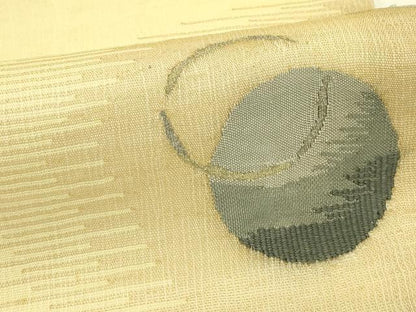 平和屋着物＊夏物　九寸名古屋帯　すくい織　抽象文　金銀糸　正絹　逸品　CABI5442rv