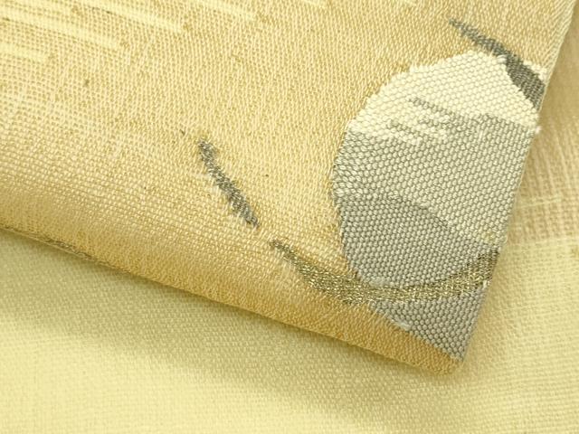 平和屋着物＊夏物　九寸名古屋帯　すくい織　抽象文　金銀糸　正絹　逸品　CABI5442rv