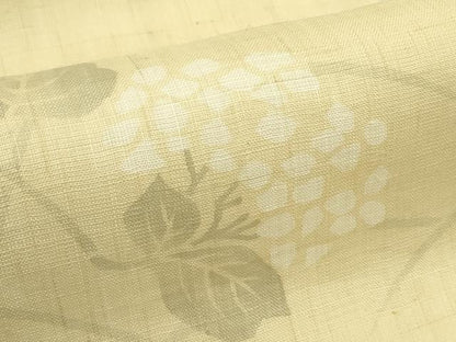 平和屋着物＊夏物　九寸名古屋帯　紫陽花　麻　逸品　CABI5447rv