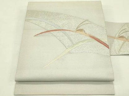 平和屋着物＊夏物　九寸名古屋帯　鈴虫　金銀糸　正絹　逸品　未使用　CABI5448rv