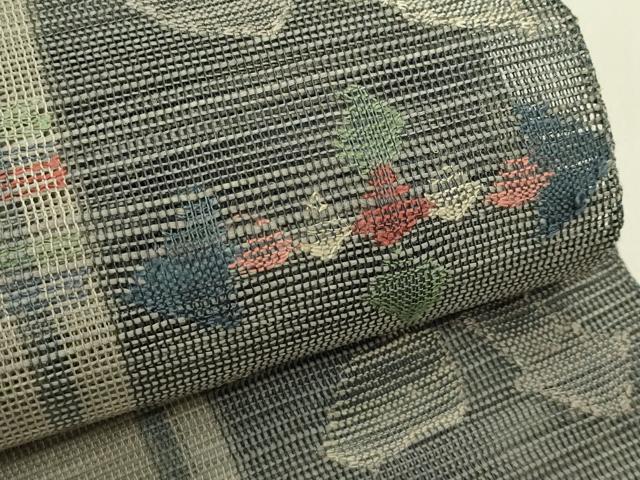平和屋着物＊夏物　1854年創業　帯屋捨松　八寸名古屋帯　花間道　正絹　逸品　未使用　CABI5452rv