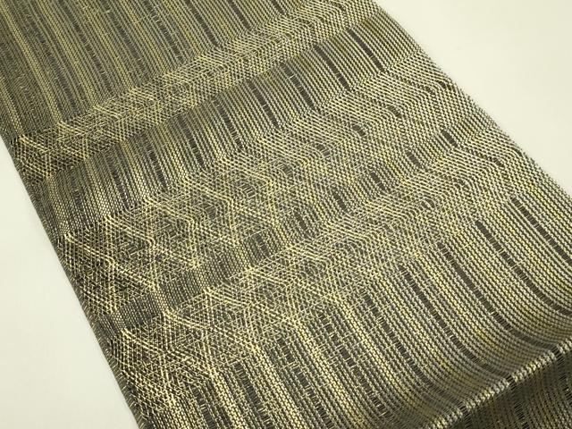 平和屋着物＊夏物　ひなや工房　くむ・あむ・おる　伊豆蔵明彦　組織　太鼓柄袋帯　間道　金糸　正絹　逸品　CABI5464rv
