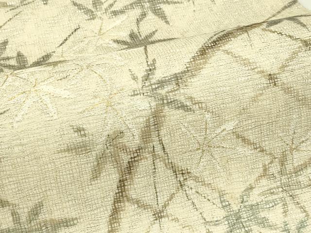 平和屋着物＊夏物　太鼓柄袋帯　作家物　手描き　籬楓文　金彩　正絹　逸品　CABI5465rv