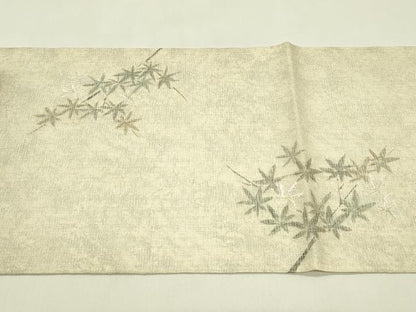 平和屋着物＊夏物　太鼓柄袋帯　作家物　手描き　籬楓文　金彩　正絹　逸品　CABI5465rv