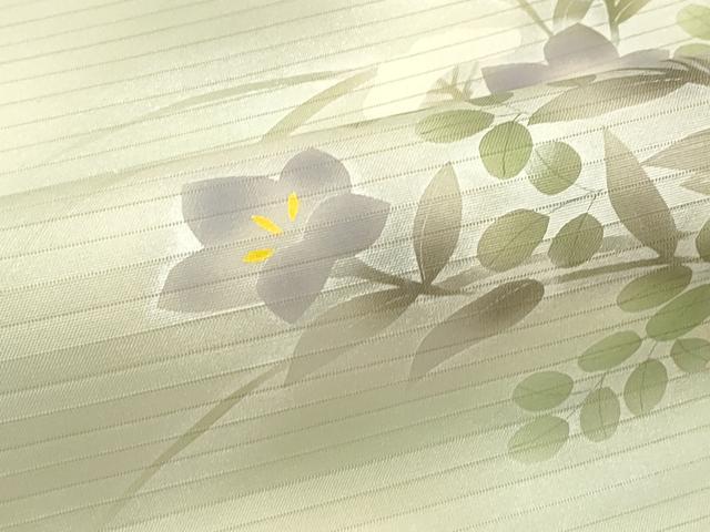 平和屋着物＊夏物　絽塩瀬　九寸名古屋帯　花籠文　金銀彩　正絹　逸品　CABI5469rv