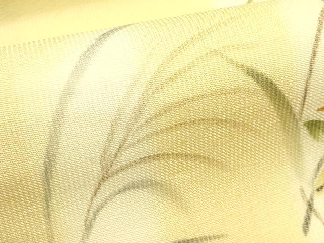 平和屋着物＊夏物　九寸開き名古屋帯　手描き　草木文　正絹　逸品　CABI5480rv
