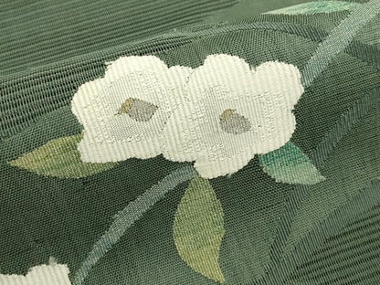 平和屋着物＊夏物　八寸名古屋帯　絽綴れ　草花文　金銀糸　正絹　逸品　CABI5492rv