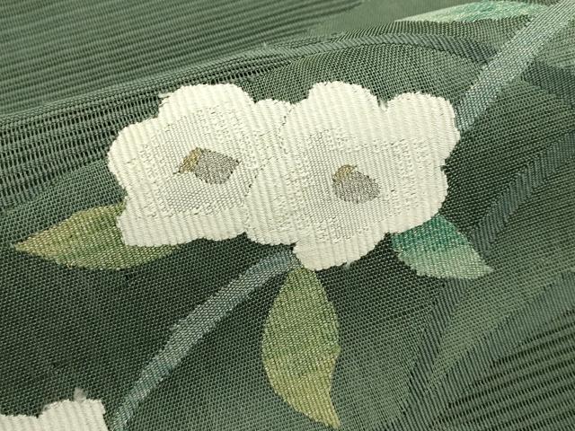 平和屋着物＊夏物　八寸名古屋帯　絽綴れ　草花文　金銀糸　正絹　逸品　CABI5492rv