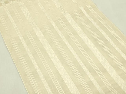 平和屋着物＊夏物　本場筑前博多織　八寸名古屋帯　紗献上　浅黄色　正絹　逸品　CABI5508rv