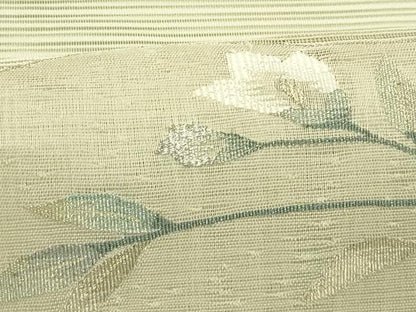 平和屋着物＊夏物　八寸名古屋帯　絽綴れ　草花文　金銀糸　正絹　逸品　CABI5515rv