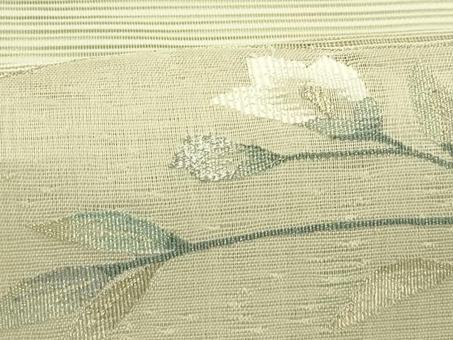 平和屋着物＊夏物　八寸名古屋帯　絽綴れ　草花文　金銀糸　正絹　逸品　CABI5515rv