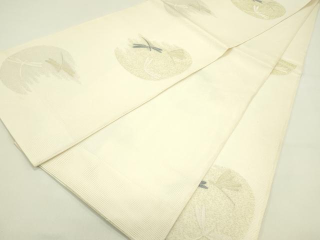 平和屋着物＊夏物　六通柄袋帯　トンボ　金銀糸　正絹　逸品　CABI5516rv