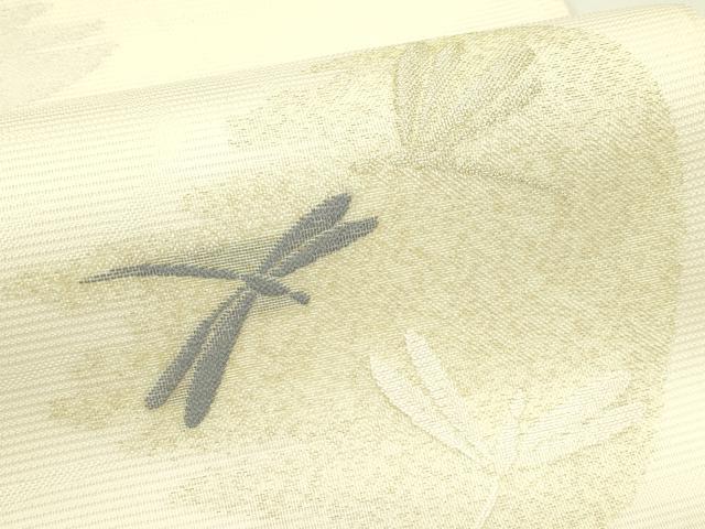 平和屋着物＊夏物　六通柄袋帯　トンボ　金銀糸　正絹　逸品　CABI5516rv