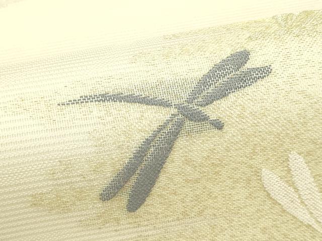 平和屋着物＊夏物　六通柄袋帯　トンボ　金銀糸　正絹　逸品　CABI5516rv