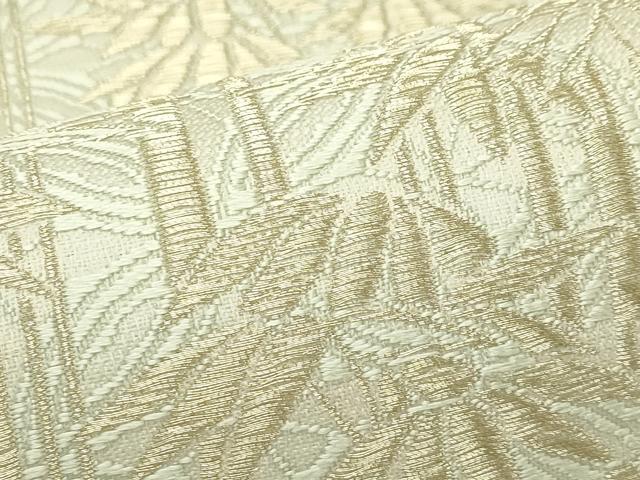平和屋着物＊夏物　松尾光琳　六通柄袋帯　唐織　笹竹文　金糸　正絹　逸品　未使用　CABI5518rv