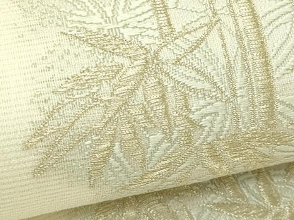 平和屋着物＊夏物　松尾光琳　六通柄袋帯　唐織　笹竹文　金糸　正絹　逸品　未使用　CABI5518rv