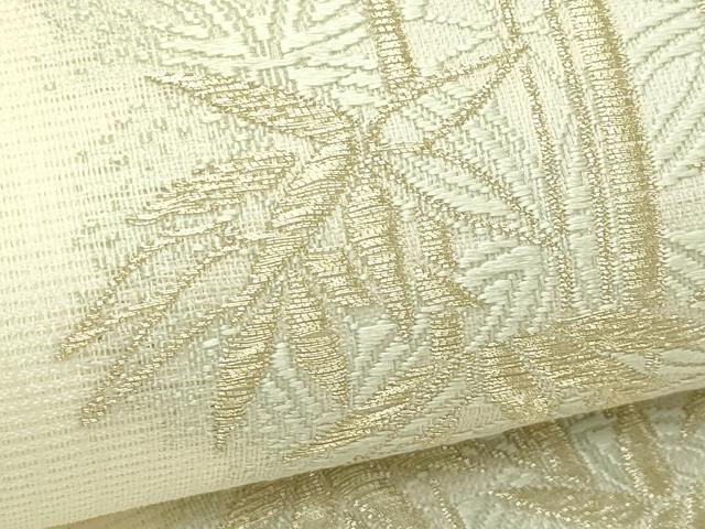 平和屋着物＊夏物　松尾光琳　六通柄袋帯　唐織　笹竹文　金糸　正絹　逸品　未使用　CABI5518rv
