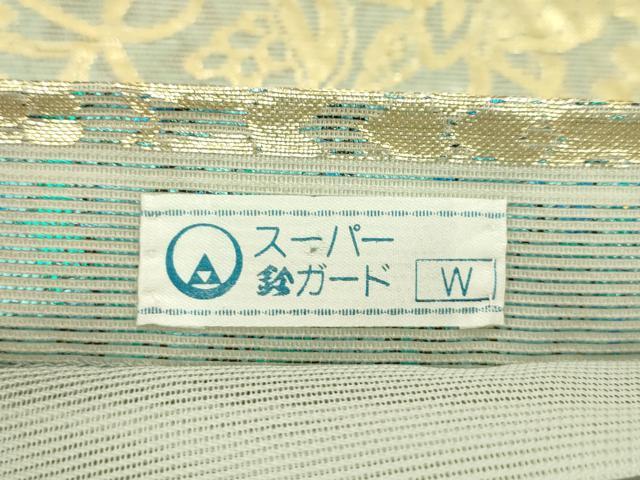 平和屋着物＊夏物　六通柄袋帯　更紗花文　金糸　鈴乃屋扱い　正絹　逸品　CABI5519rv