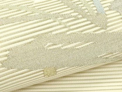 平和屋着物＊夏物　八寸名古屋帯　絽綴れ　杜若　金銀糸　正絹　逸品　CABI5523rv