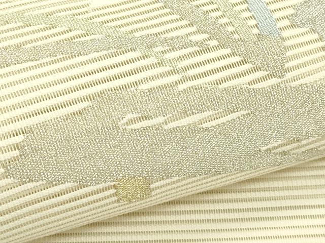 平和屋着物＊夏物　八寸名古屋帯　絽綴れ　杜若　金銀糸　正絹　逸品　CABI5523rv
