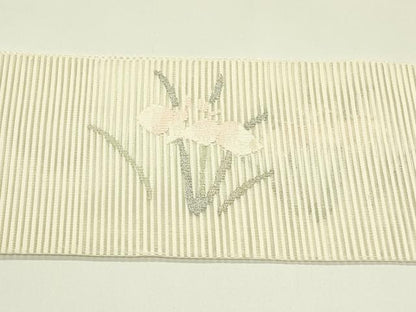 平和屋着物＊夏物　八寸名古屋帯　絽綴れ　杜若　金銀糸　正絹　逸品　CABI5523rv