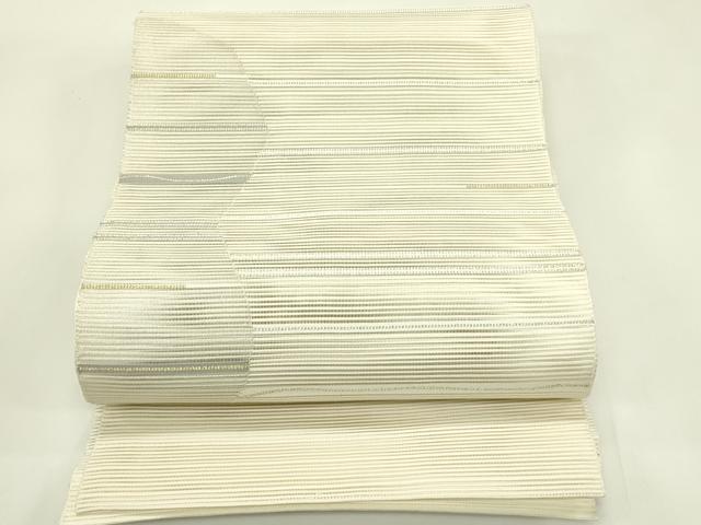 平和屋着物＊夏物　八寸名古屋帯　絽綴れ　霞文　金銀糸　正絹　逸品　CABI5525rv