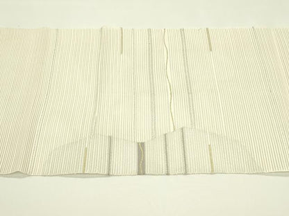 平和屋着物＊夏物　八寸名古屋帯　絽綴れ　霞文　金銀糸　正絹　逸品　CABI5525rv
