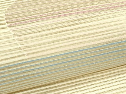 平和屋着物＊夏物　八寸名古屋帯　絽綴れ　幾何学文様　正絹　逸品　CABI5530rv