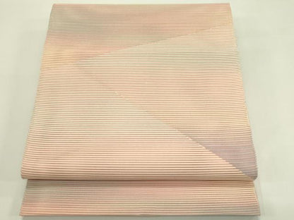平和屋着物＊夏物　八寸名古屋帯　絽綴れ　霞文　正絹　逸品　未使用　CABI5533rv