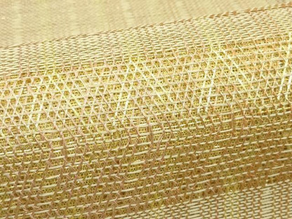 平和屋着物＊夏物　ひなや工房　くむ・あむ・おる　伊豆蔵明彦　組織　太鼓柄袋帯　金糸　証紙付き　正絹　逸品　未使用　CABI5539rv