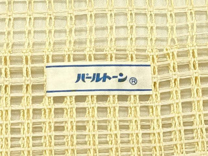 平和屋着物＊夏物　八寸名古屋帯　羅　菱文様　銀糸　正絹　逸品　CABI5556rv