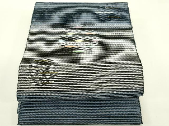 平和屋着物＊夏物　八寸名古屋帯　絽綴れ　霞丸文　金銀糸　正絹　逸品　CABI5569rv