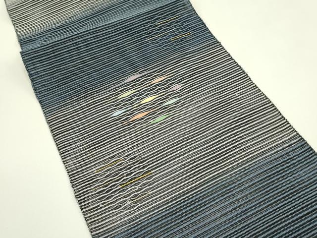 平和屋着物＊夏物　八寸名古屋帯　絽綴れ　霞丸文　金銀糸　正絹　逸品　CABI5569rv