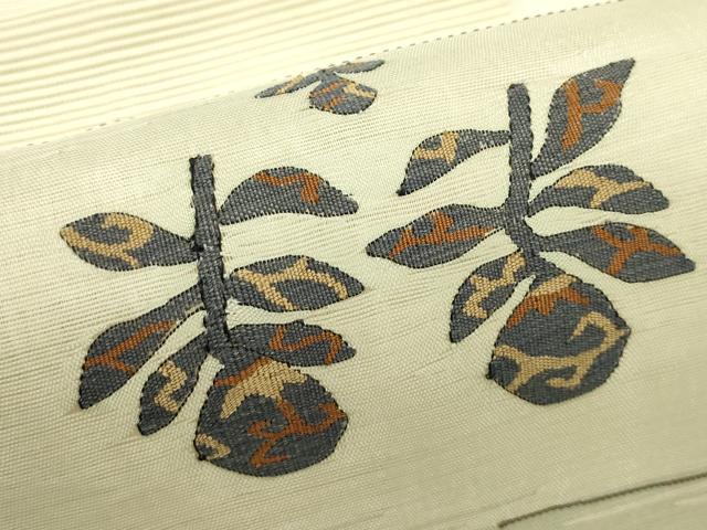 平和屋着物＊夏物　八寸名古屋帯　絽綴れ　草花文　正絹　逸品　CABI5572rv