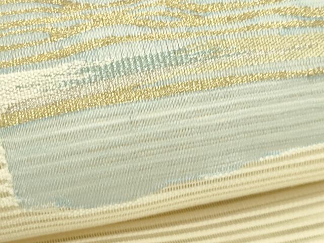 平和屋着物＊夏物　八寸名古屋帯　絽綴れ　流水文　金銀糸　正絹　逸品　未使用　CABI5575rv