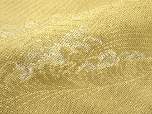 平和屋着物＊夏物　六通柄袋帯　立波文　金銀糸　正絹　逸品　未使用　CABI5582rv