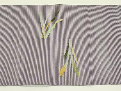 平和屋着物＊夏物　八寸名古屋帯　絽綴れ　草木文　金銀糸　正絹　逸品　CABI5595rv