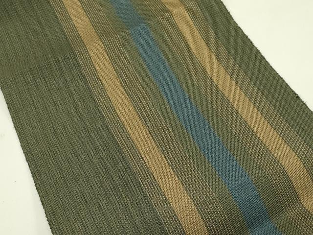 平和屋着物＊夏物　八寸名古屋帯　間道　逸品　CABI5597rv
