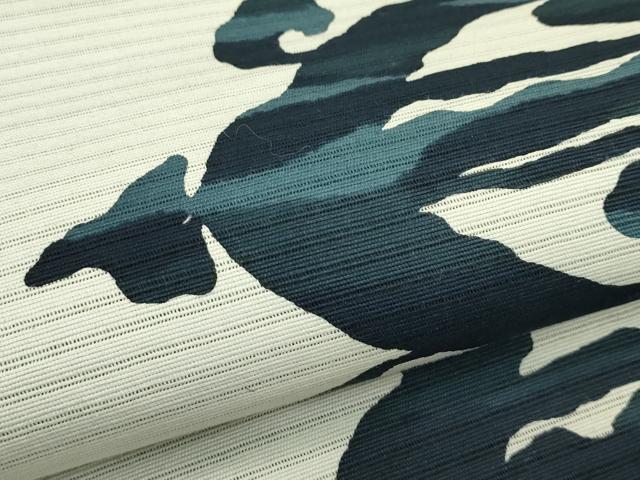 平和屋着物＊夏物　八寸名古屋帯　和楽染　そめおび　抽象文　綿　逸品　未使用　CABI5598rv