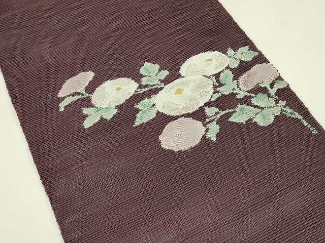 平和屋着物＊夏物　八寸名古屋帯　菊　金銀糸　正絹　逸品　CABI5599rv