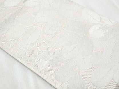 平和屋着物＊夏物　六通柄袋帯　萩　銀糸　正絹　逸品　CABI5601fb