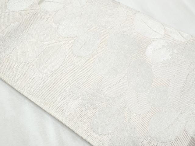 平和屋着物＊夏物　六通柄袋帯　萩　銀糸　正絹　逸品　CABI5601fb