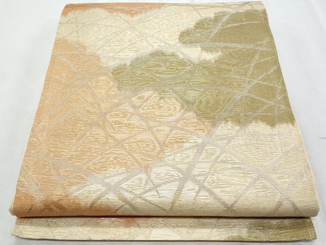 平和屋着物＊夏物　六通柄袋帯　芝草文　正絹　逸品　CABI5602fb