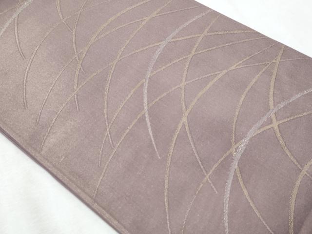 平和屋着物＊夏物　六通柄袋帯　芝草文　金銀糸　正絹　逸品　CABI5605fb