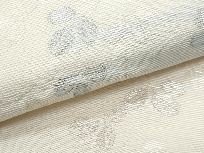 平和屋着物＊夏物　六通柄袋帯　萩　銀糸　正絹　逸品　CABI5608fb