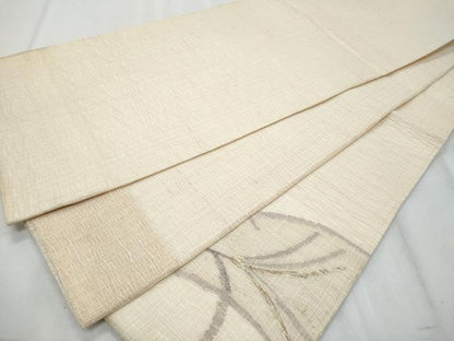 平和屋着物＊夏物　太鼓柄袋帯　すくい織　芒　金銀糸　正絹　逸品　CABI5612fb