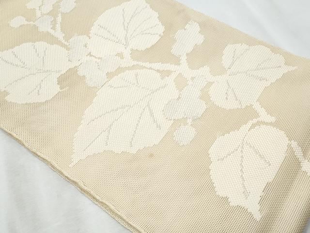平和屋着物＊夏物　太鼓柄袋帯　草木文　正絹　逸品　CABI5616fb