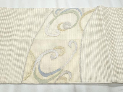 平和屋着物＊夏物　太鼓柄袋帯　絽綴れ　立波文　金銀糸　正絹　逸品　CABI5620fb
